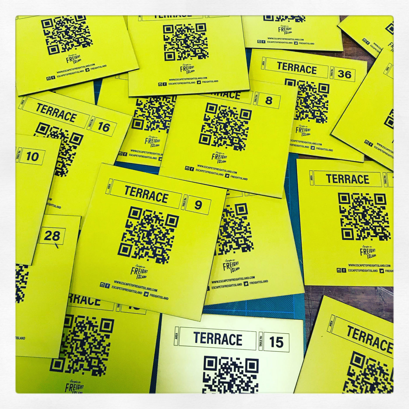 QR Code Production for Freight Island